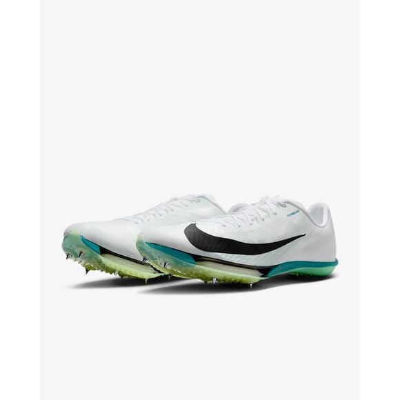 Nike Air Zoom Maxfly 2 Mens Size 9 White Black Bright Spruce Track FD8395-102 - Picture 1 of 8